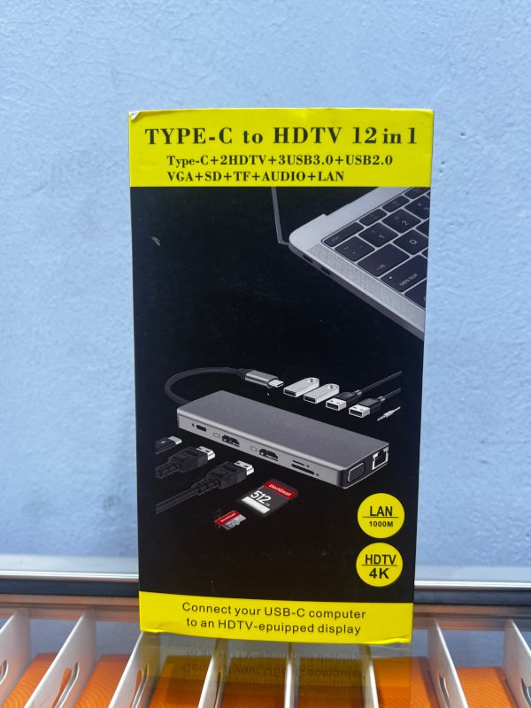 Type-C To HDTV 12 in 1 Adapter front